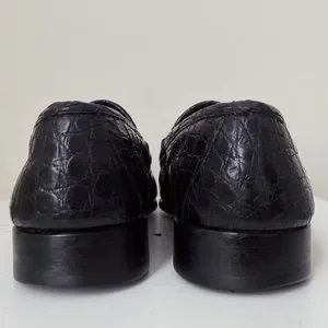 Gucci 1953 Classic Black Alligator Skin Silver Horsebit Loafers 41.5 G 8.5 9 US GUCCI - Horsebit 1953 moccasins | Leam Roma - Luxury  main image 4